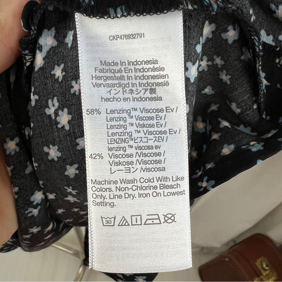 NWT Madewell Seamed Long-Sleeve Mini Dress in Ditsy Floral - Picture 14 of 16